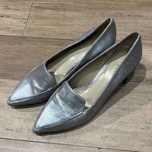 Enzo Angiolini block heels peep toe shoes size 8M